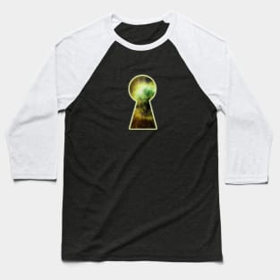 Keyhole to the Galaxy Baseball T-Shirt